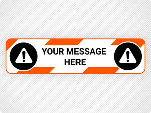 Custom Floor Sign Strip Custom Floor Sign Strip