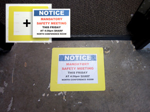 Industrial Clear Floor Frame - Rectangle