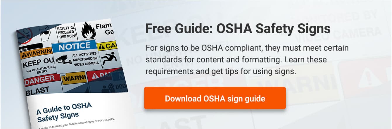 OSHA Safety Sign Guide
