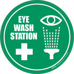 Eyewash Station Floor Sign