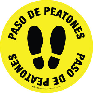 Paso de Peatones (Huellas) - Floor Sign Paso de Peatones (Huellas) - Floor Sign