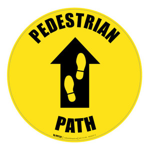 Pedestrian Path - Floor Sign
