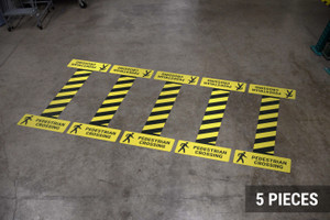Pedestrian Crossing with Icon/Hazard Lines - Crosswalk Kit Pedestrian Crossing with Icon/Hazard Lines - Crosswalk Kit