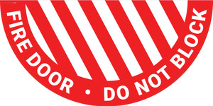 Fire Door Do Not Block - Full Swing Door Sign Fire Door Do Not Block - Full Swing Door Sign