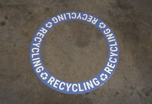 Recycling - Circular Floor Sign Ring Recycling - Circular Floor Sign Ring
