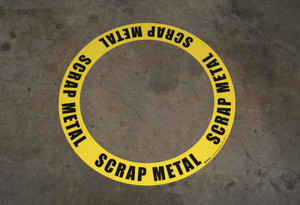 Scrap Metal - Circular Floor Sign Ring Scrap Metal - Circular Floor Sign Ring