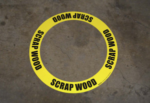 Scrap Wood - Circular Floor Sign Ring Scrap Wood - Circular Floor Sign Ring
