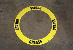 Grease - Circular Floor Sign Ring Grease - Circular Floor Sign Ring