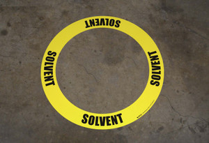 Solvent - Circular Floor Sign Ring Solvent - Circular Floor Sign Ring
