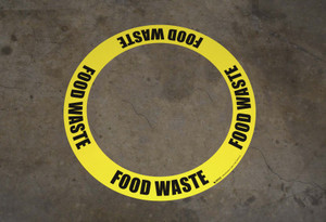 Food Waste - Circular Floor Sign Ring Food Waste - Circular Floor Sign Ring