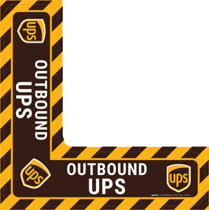Outbound UPS - Floor Sign Corner