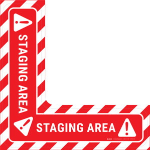 Staging Area - Floor Sign Corner