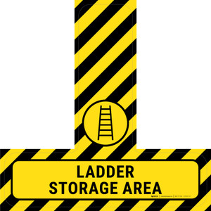 Ladder Storage Area - Floor Sign T's