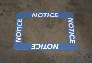 OSHA Notice - Rectangular Floor Sign Frame OSHA Notice - Rectangular Floor Sign Frame