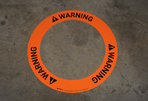 OSHA Warning - Circular Floor Sign Ring OSHA Warning - Circular Floor Sign Ring