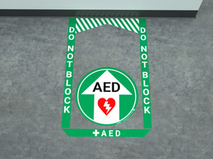 AED - Pre Made Floor Sign Bundle AED - Pre Made Floor Sign Bundle