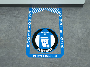 Recycling Bin - Pre Made Floor Sign Bundle Recycling Bin - Pre Made Floor Sign Bundle