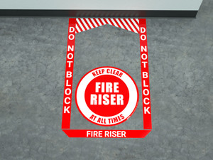 Fire Riser - Pre Made Floor Sign Bundle Fire Riser - Pre Made Floor Sign Bundle