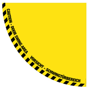 Half Door Swing (VORSICHT - SCHWINGTÌ_ÌÇÌ__Ì_ÌÇåÎåRBEREICH) Floor Sign Half Door Swing (VORSICHT - SCHWINGTÌ_ÌÇÌ__Ì_ÌÇåÎåRBEREICH) Floor Sign