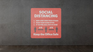 Social Distancing Rules - Keep the Office Safe - SignCast™ S200 Virtual Sign Social Distancing Rules - Keep the Office Safe - SignCast™ S200 Virtual Sign