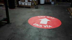 One Way Arrow Red Bilingual Spanish - SignCast™ S200 Virtual Sign One Way Arrow Red Bilingual Spanish - SignCast™ S200 Virtual Sign