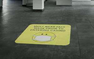 Must Wear Face Mask Prior to Entering Casino - Mask Emoji Yellow - Slots Emoji Yellow SignCast™ S200 Virtual Sign Must Wear Face Mask Prior to Entering Casino - Mask Emoji Yellow - Slots Emoji Yellow SignCast™ S200 Virtual Sign
