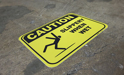 Safety / Compliance Floor Signs Caution Slipper When Wet Floor Sign