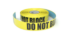 Do Not Block - Inline Printed Floor Marking Tape