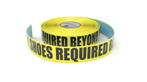 Safety Shoes Required Beyond This Point - Inline Printed Floor Marking Tape