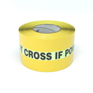 SafetyTac® Glowstripe: Do Not Cross If Power is Out - Inline Printed Floor Marking Tape SafetyTac® Glowstripe: Do Not Cross If Power is Out - Inline Printed Floor Marking Tape