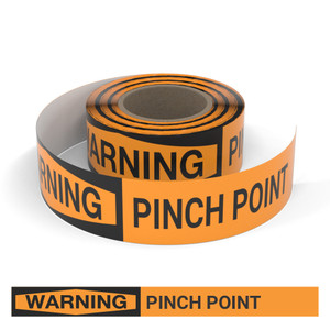 Warning: Pinch Point - Smart Stripe Inline Printed Floor Tape