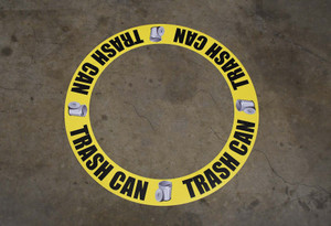 Trash Can - Circular Floor Sign Ring Trash Can - Circular Floor Sign Ring