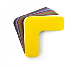 Standard Photo of corner markers Standard Photo of corner markers