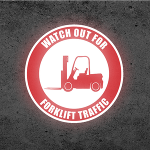 SignCast S300 Virtual Sign - Watch Out for Forklift Traffic SignCast S300 Virtual Sign - Watch Out for Forklift Traffic